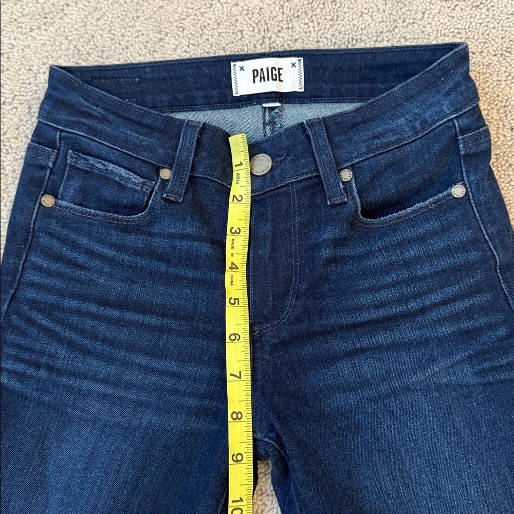 Paige Manhattan Bootcut Jeans | Size 24 | Dark Wash - Picture 7 of 10
